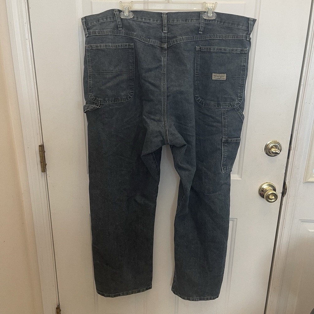 Wrangler Carpenter Jeans Men 44 x 30 Baggy Y2K‎ Skate Grunge Work Wear - Picture 3 of 7
